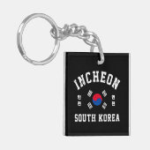 Incheon Zuid-Korea T-shirt Sleutelhanger (Voorkant Links)