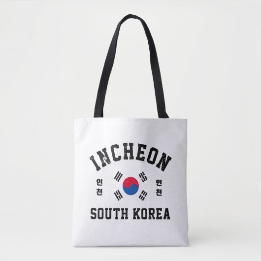 Incheon Zuid-Korea Tote Bag (Voorkant)