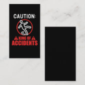Incident King Funny Clumsy Visitekaartje (Voorkant / Achterkant)