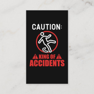 Incident King Funny Clumsy Visitekaartje