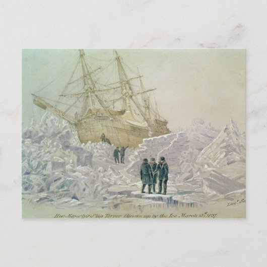 Incident op een handelsreis: HMS Terror Briefkaart (Voorkant)