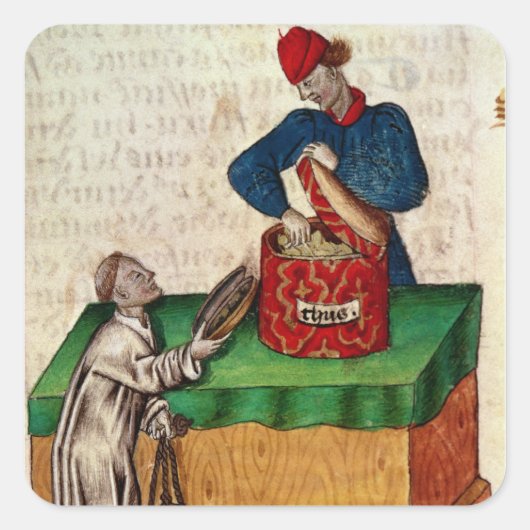 Incidentele verkoper vierkante sticker (Voorkant)