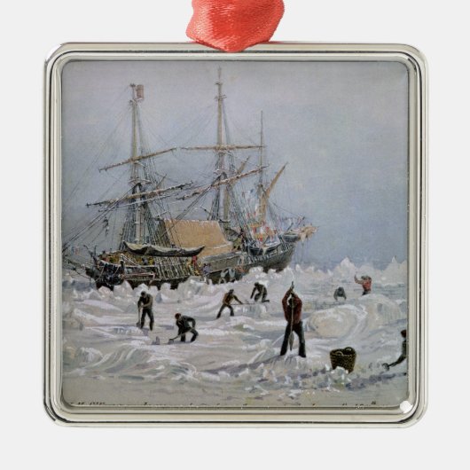 Incidenten op een handelsreis: HMS Terror Metalen Ornament (Voorkant)