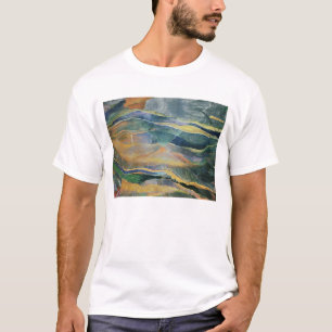 Incidenten van kleuren en platen (tempera en penci t-shirt