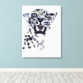 Incisor Snarl Canvas Afdruk (Insitu (Houten vloer))