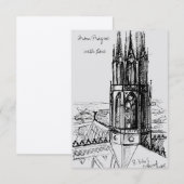 Incl uit de vrije hand tekening Uit Praag met Lief Bedankkaart (Voorkant / Achterkant)