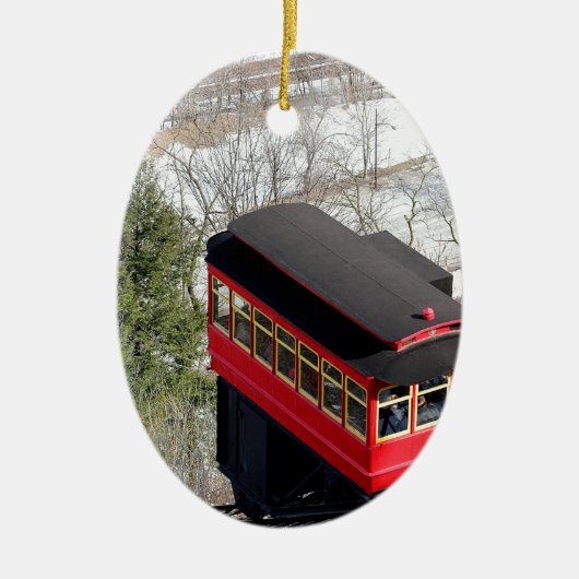 Incline-installatie Pittsburgh Keramisch Ornament (Voorkant)