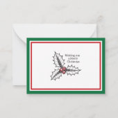 Include A Personal Note with your Christmas Gift Notitiekaartje (Achterkant)