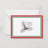 Include A Personal Note with your Christmas Gift Notitiekaartje (Achterkant)