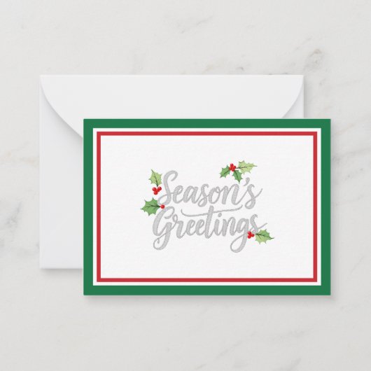 Include A Personal Note with your Christmas Gift Notitiekaartje (Achterkant)