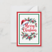 Include A Personal Note with your Christmas Gift Notitiekaartje (Achterkant)