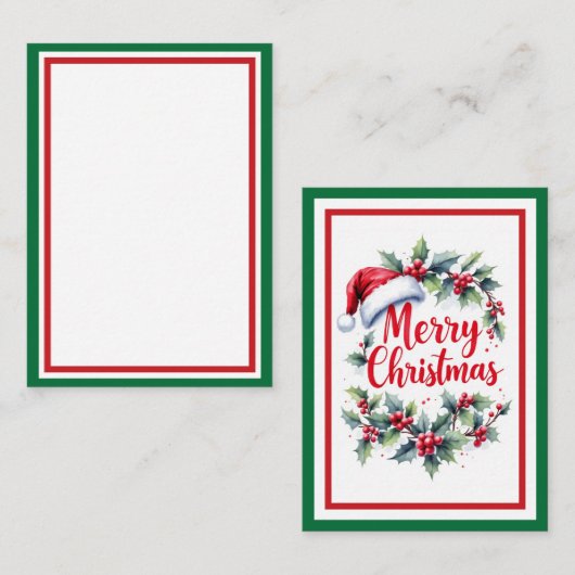 Include A Personal Note with your Christmas Gift Notitiekaartje (Voorkant / Achterkant)