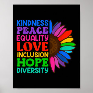 Inclusie Aanvaarding Vriendelijkheid Solidariteit Poster