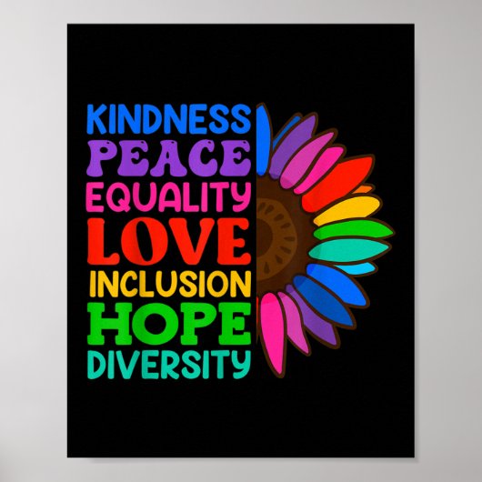 Inclusie Aanvaarding Vriendelijkheid Solidariteit Poster (Voorkant)