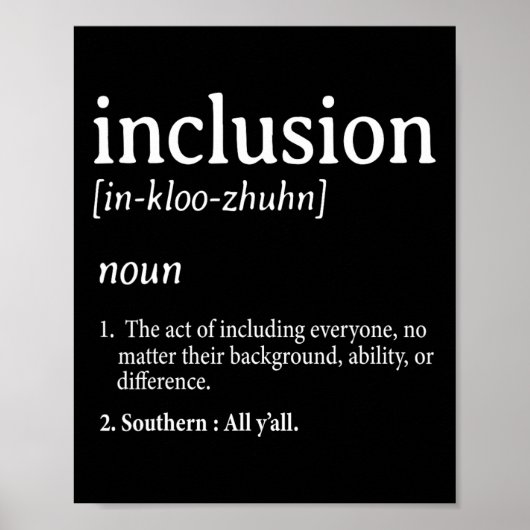 Inclusie Definitie Poster (Voorkant)