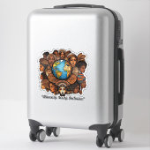 "Inclusie door middel van kunst" Sticker (Koffer)