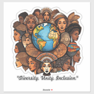 "Inclusie door middel van kunst" Sticker