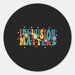 Inclusie een speciaal onderwijs Autisme Awareness  Ronde Sticker