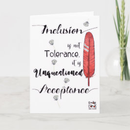 Inclusie is belangrijk - Acceptatie Kaart