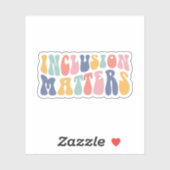 Inclusie is belangrijk | Autisme Bewustzijn | Bijz Sticker (Vel)