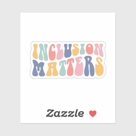 Inclusie is belangrijk | Autisme Bewustzijn | Bijz Sticker (Vel)