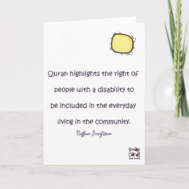 Inclusie is belangrijk - Citaat Kaart