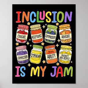 Inclusie is mijn Jam Speed Teacher Special Educati Poster