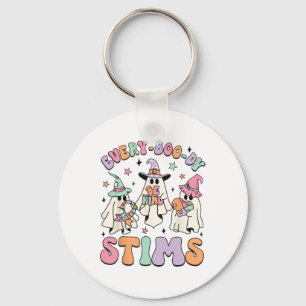 Inclusie is niet eng grappig Halloween outfit kost Sleutelhanger