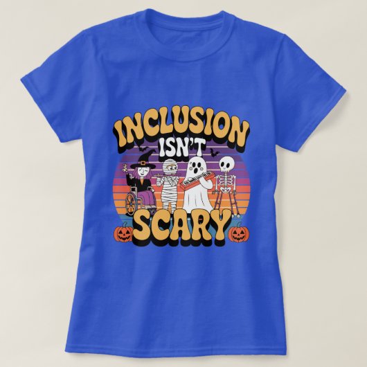 "Inclusie is niet eng - omarm diversiteit T-shirt (Design voorkant)