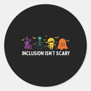 Inclusie is niet eng Schattige Boo Lovely Ghost Ha Ronde Sticker