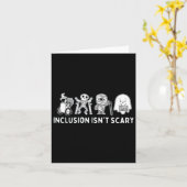 Inclusie is niet eng Teacher Skeleton Ghost Schatt Kaart (Gele Bloem)