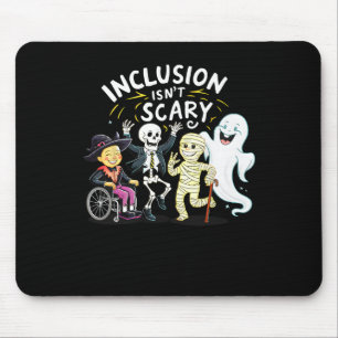 Inclusie is niet eng Teacher Skeleton Ghost Schatt Muismat