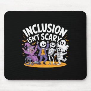 Inclusie is niet eng Teacher Skeleton Ghost Schatt Muismat