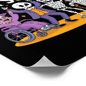 Inclusie is niet eng Teacher Skeleton Ghost Schatt Poster (Hoek)