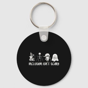 Inclusie is niet eng Teacher Skeleton Ghost Schatt Sleutelhanger