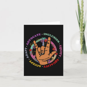 Inclusie Problemen Autisme Bewustzijn Leraar Inspi Kaart