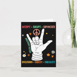 Inclusie Problemen Autisme Bewustzijn Leraar Inspi Kaart