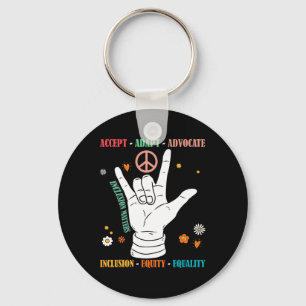 Inclusie Problemen Autisme Bewustzijn Leraar Inspi Sleutelhanger