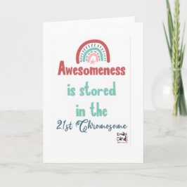 Inclusie voor Downsyndroom - Awsomeness Kaart