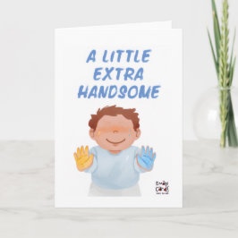 Inclusie voor downsyndroom - Schattige Jongen Kaart