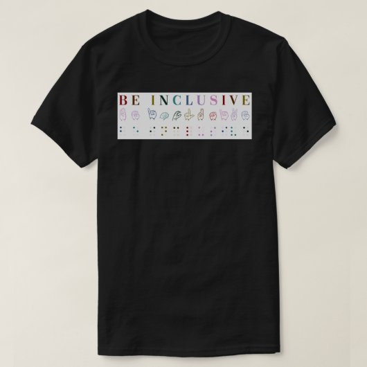 Inclusief afdrukken t-shirt (Design voorkant)
