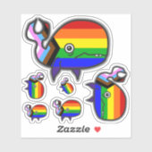 Inclusief angstige, maar geperste Stickers voor wa (Vel)