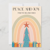 Inclusief Boho Peace Love LGBTQ Holiday Kaart (Voorkant)