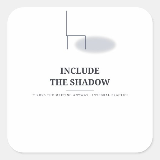 Inclusief de Schaduw — Integrale Sticker (Voorkant)