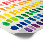 Inclusief geprikte Waterverf Poster voor speciale  (Hoek)