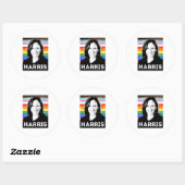 Inclusief Harris Pride-Poster Ronde Sticker (Vel)