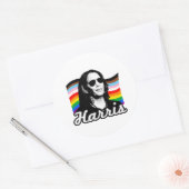 Inclusief Harris-vlag Ronde Sticker (Envelop)