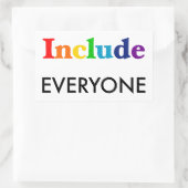 Inclusief iedereen - Bewustmaking van de neurodive Rechthoekige Sticker (Tas)
