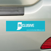 Inclusief Indiana-Bumpersticker Bumpersticker (Op auto)