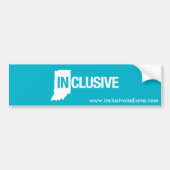 Inclusief Indiana-Bumpersticker Bumpersticker (Voorkant)